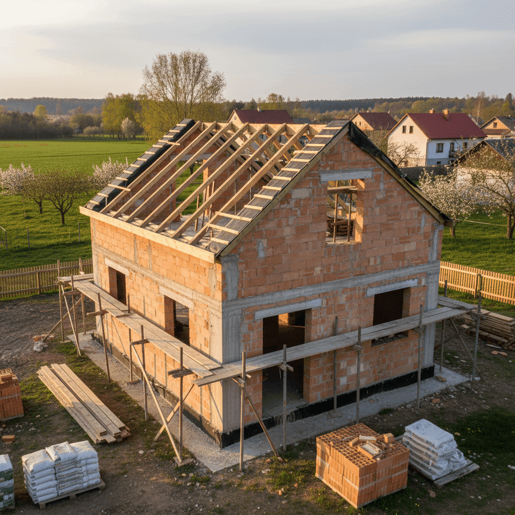 projekt novostavba krov